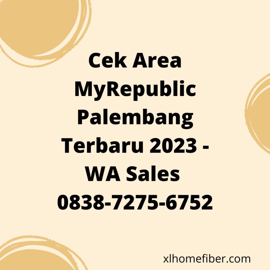 Cek Area MyRepublic Palembang